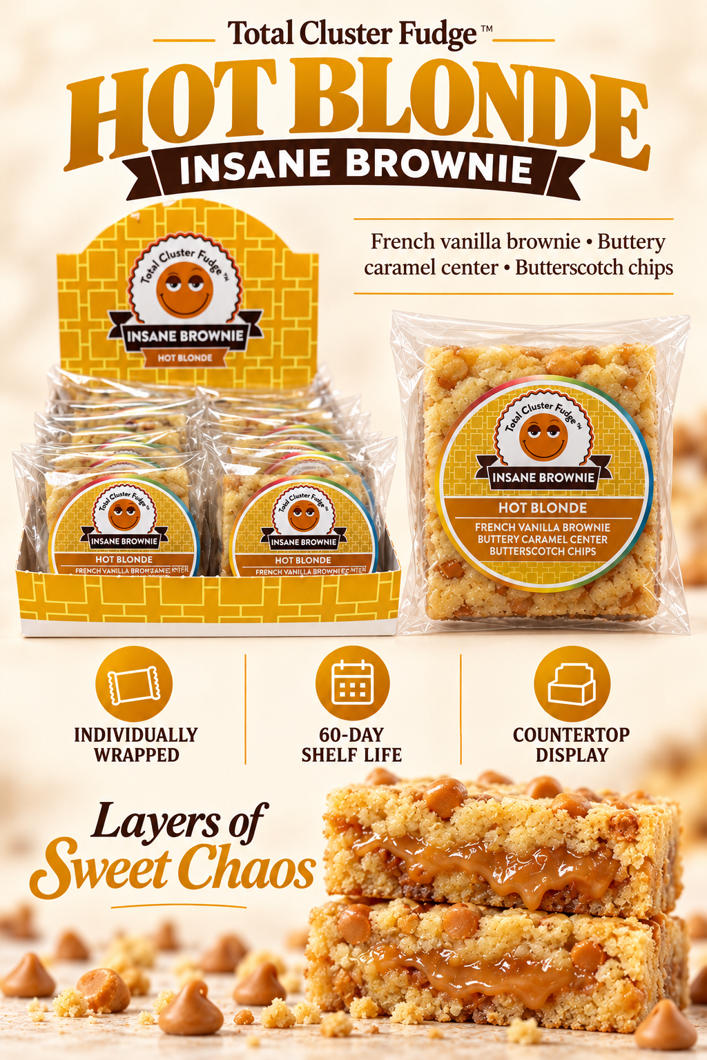 Hot Blonde Insane Brownie product sheet