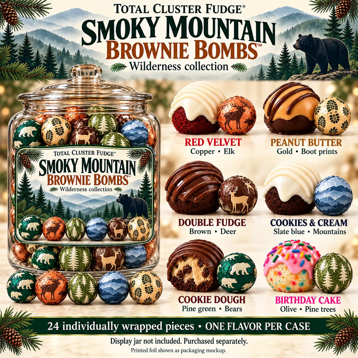 Smoky Mountain Brownie Bombs flavor collection